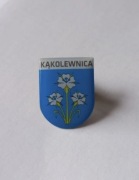 Herb gmina Kąkolewnica przypinka pin odznaka wpinka