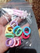 Zestaw gumek i spinek do włosów 