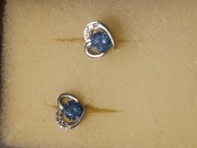 Srebrne kolczyki serduszka 