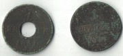 Austria 1 krajcar, 1851, 2 szt., znak A+B