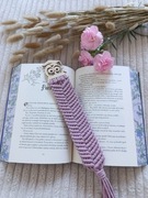 Zakładka do książki z makramy