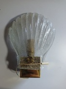 Lampa kinkiet retro muszla murano 1970r