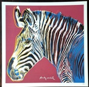Andy Warhol ZEBRA sygn i num CMOA 50x50cm