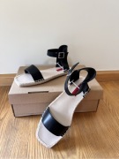 Nowe czarne espadryle sandały 40 London Rebel