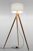 Lampa stojąca LEGNO 2 naturalne drewno 160 cm