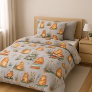 Wyjątkowa  pościel bawełniana 160x200 ,,Kapibary "