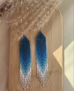 Kolczyki z japońskich koralików.