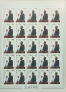 PAPIEŻ JP II - ZAIR 1985 CHR. 72  - 5 ARKUSZY CIĘTE !!!