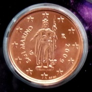SAN MARINO  2009 2 CENTY UNC !!!!!!!!!!