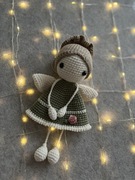 Aniołek wykonany na szydełku handmade