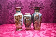 3 porcelanowe chińskie wazony