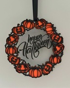 Wieniec Happy Halloween - jesienna ozdoba do domu