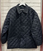 Benetton Made in Italy Kurtka Pikowana L Granatowa Klasyk