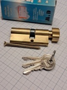 Wkładka patentowa z gałką M&D 30g/40 mosiądz solidna polska