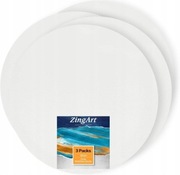 Podobrazie Malarskie Okrągłe Średnica 30 cm Płótno Malarskie do Malowania