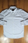 Koszula Only and Sons r. L nieb-biała dł rękaw w paski slim fit 