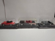 Zestaw trzech samochodów Triumph TR3, Edsel Citation , Porsche 356B