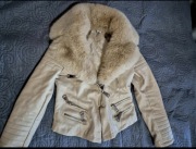 Kurtka skórzana z odpinanym kożuszkiem