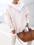 BLUZA DRESOWA Z KAPTUREM PRĄŻKI NOWOŚĆ KOLORY WIOSNA 