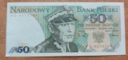 Banknot 50 zł z 1988r, Seria KG Stan!!!