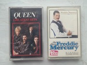 QUEEN GREATEST HITS + FREEDIE MERCURY THE ALBUM KASETA MAGNETOFONOWA