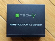 Extractor HDMI audio 7.1 TECHLY HDMI-EA74K, stan jak nowy