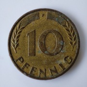 Moneta obiegowa 10 Pfennig Bundes Republik Deutschland 1950