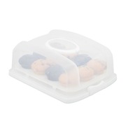 Nowy Pojemnik na Ciasto Babeczki Prostokątny Duży 15,5x37,5x27,5 cm