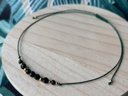 bransoletka z kamieniami naturalnymi - Zielonym Kamieniem Piaskowym