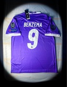 (M) Benzema #9 Real Madrid 2016/2017 Nowa Koszulka Fioletowa Liga Mistrzów