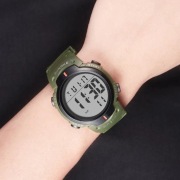 Męski Zegarek Elektroniczny SYNOKE WR30M - Wyraźny Cyfrowy - Leśno Zielony