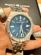 Maurice Lacroix Aikon Automatic 42 mm Blue, pełny set, 1 właściciel