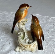 Karl Ens rzadka figurka ptaki gniazdo porcelana 7499