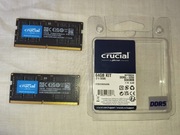 2x 32GB =64GB  -->DDR5 --5200 --CRUCIAL --So-Dimm  ->>DUAL CHANNEL