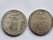 Niemcy  3 Marki Nadrenia 1925 Stan !!