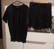 welurowy dres ROMEE'S krótkie spodenki + bluza r. L/XL