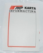 Karta informacyjna PKP nowa