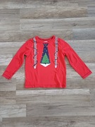 Koszulka z długim rękawem świąteczne bluzka George 3-4 lata 98-104 cm