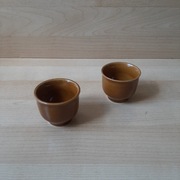 2 kieliszki do jajek, jajcarki Z.P.S Pruszków z PRL-u stan nowy vintage 