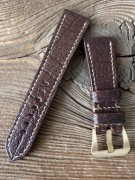 Pasek do zegarka Panerai 24 mm handmade skóra vintage ręcznie robiony