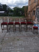 Stołki barowe hokery, stołek barowy tapicerowany angielski bar. 