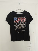 Koszulka t-shirt damski Kiss rozmiar S Stradivarius czarna