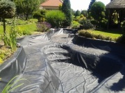 Oczka wodne- geomembrana-montaż