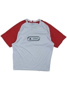 Koszulka Adidas Biało czerwona nadruk retro vintage 90s 80s nike logo