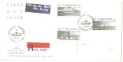 Sport. Stadiony kryte Mi-587/89 na liście FDC z Singaputu