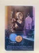 ZNACZEK ARKUSZ 4391 100 LECIE NAGRODY NOBLA Z CHEMII DLA MARII SKŁODOW 2011