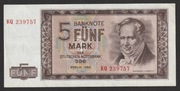 Niemcy NRD DDR 5 marek 1964 - Humboldt - stan bankowy UNC -