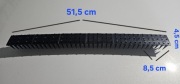 Kolce na ptaki gołębie czarne Listwa 51,5 cm ( modułowa)