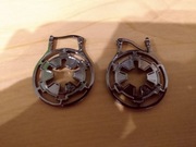 Star Wars Kolczyki Logo Imperium Empire HANDMADE