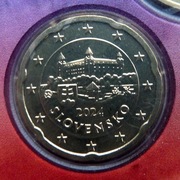 SŁOWACJA 2024 20 CENTÓW UNC !!!!!!!!!!